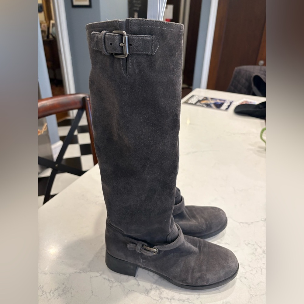 Prada suede boots